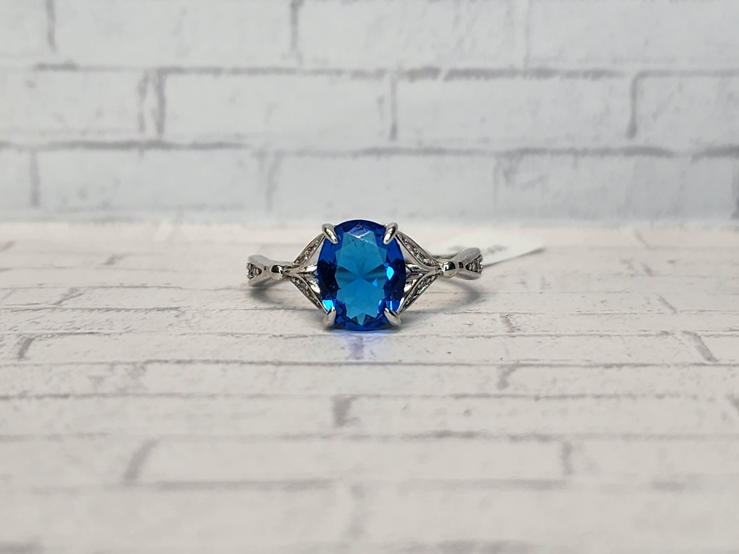 Size 10 Sterling Silver - 10C06 Blue Mermaid Tail