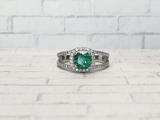 Size 10 Sterling Silver - 10C12 Green