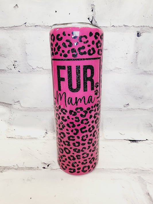 Fur Mama pink and black - 30 oz Epoxy