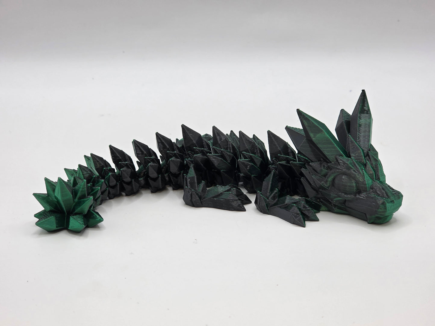 RTS Green/Black Silk Crystal Dragon (Small) (Copy)