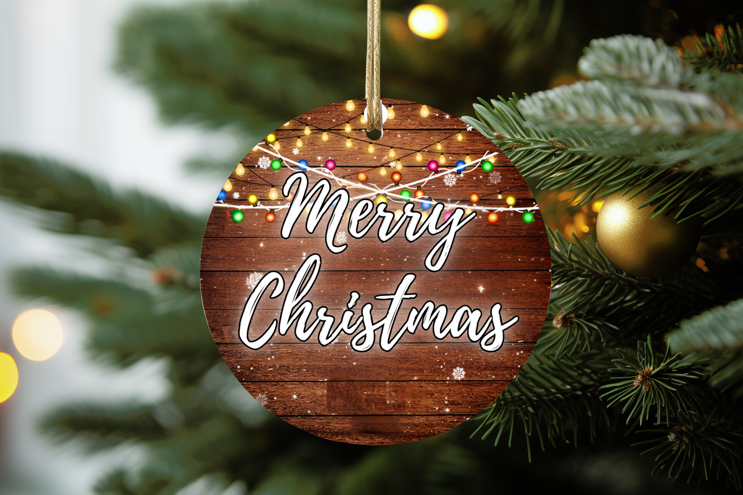 Stocking Lights Family Ornament