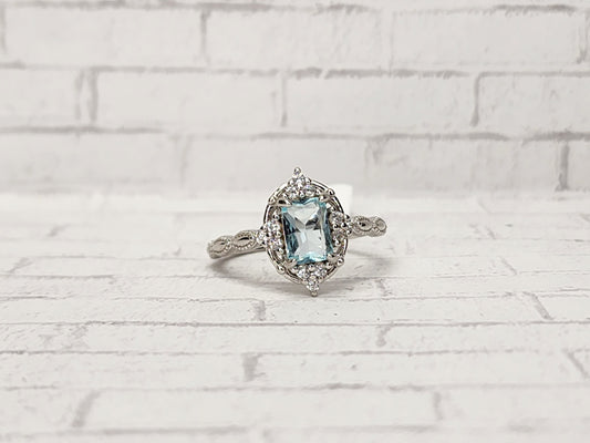 Size 8 Sterling Silver - 808 Light Blue