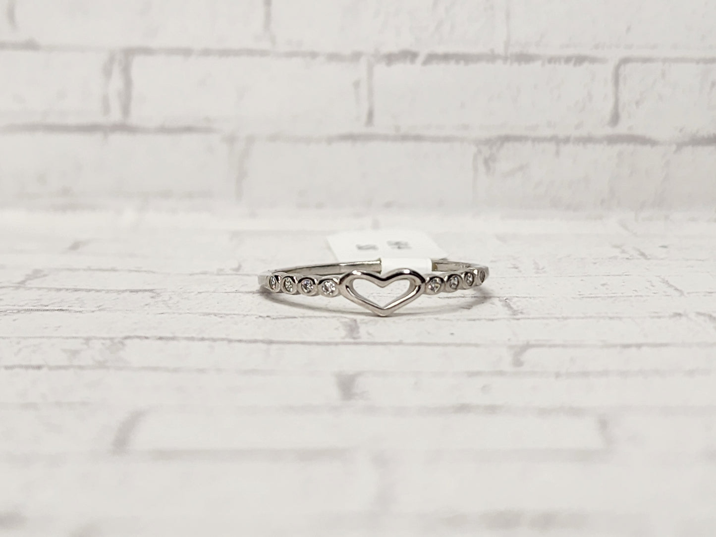 Size 8 Sterling Silver - 814 Heart Band