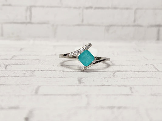 Size 8 Sterling Silver - 818 Teal