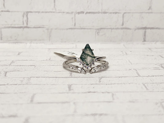 Size 8 Sterling Silver - 830 Green Forest
