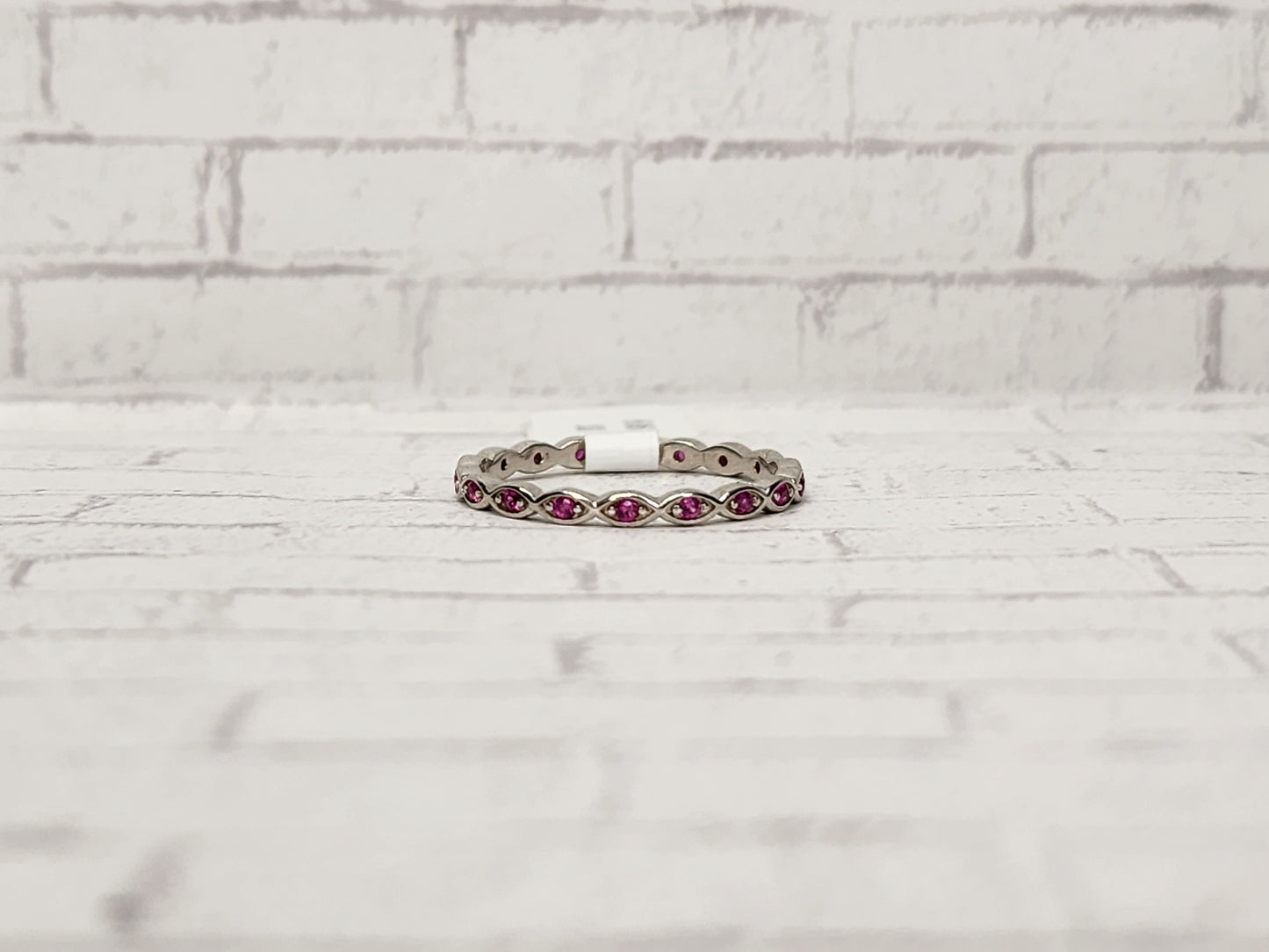 Size 8 Sterling Silver - 836 Pink Band