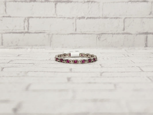 Size 8 Sterling Silver - 836 Pink Band