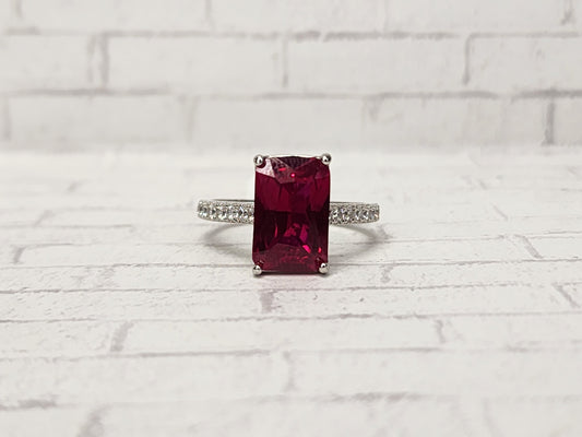 Size 8 Sterling Silver - 854 Red