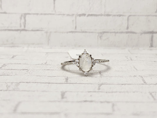 Size 9 Sterling Silver - 912 Moonstone