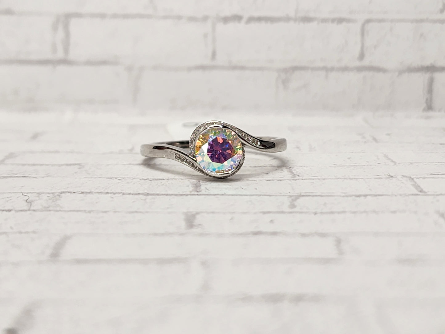 Size 9 Sterling Silver - 939 White Mystic