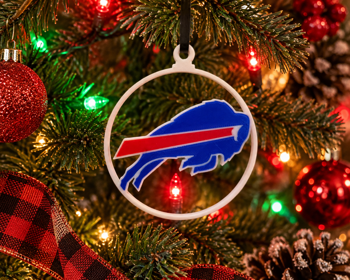 Buffalo Football Christmas Ornament