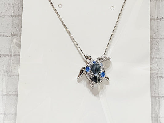 Necklace Sterling Silver - N02 Blue Turtle