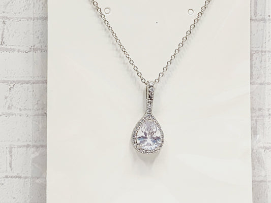 Necklace Sterling Silver - N33 White