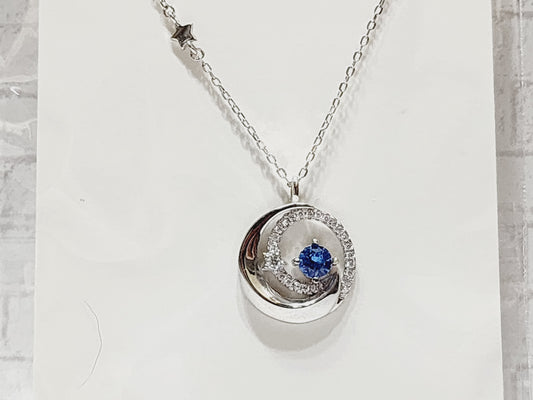 Necklace Sterling Silver - N39 Blue Moon