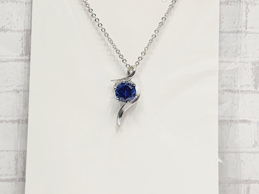 Necklace Sterling Silver - N46 Blue