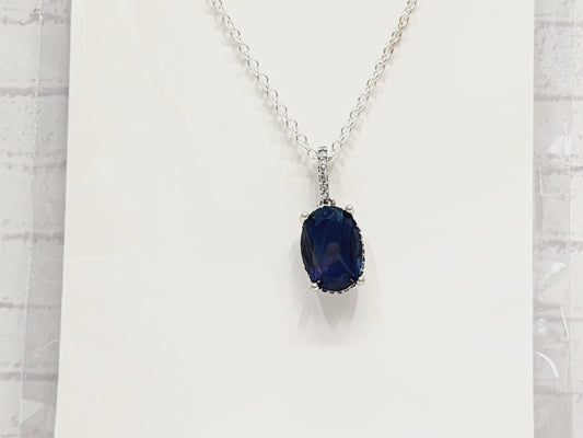 Necklace Sterling Silver - N48 Blue
