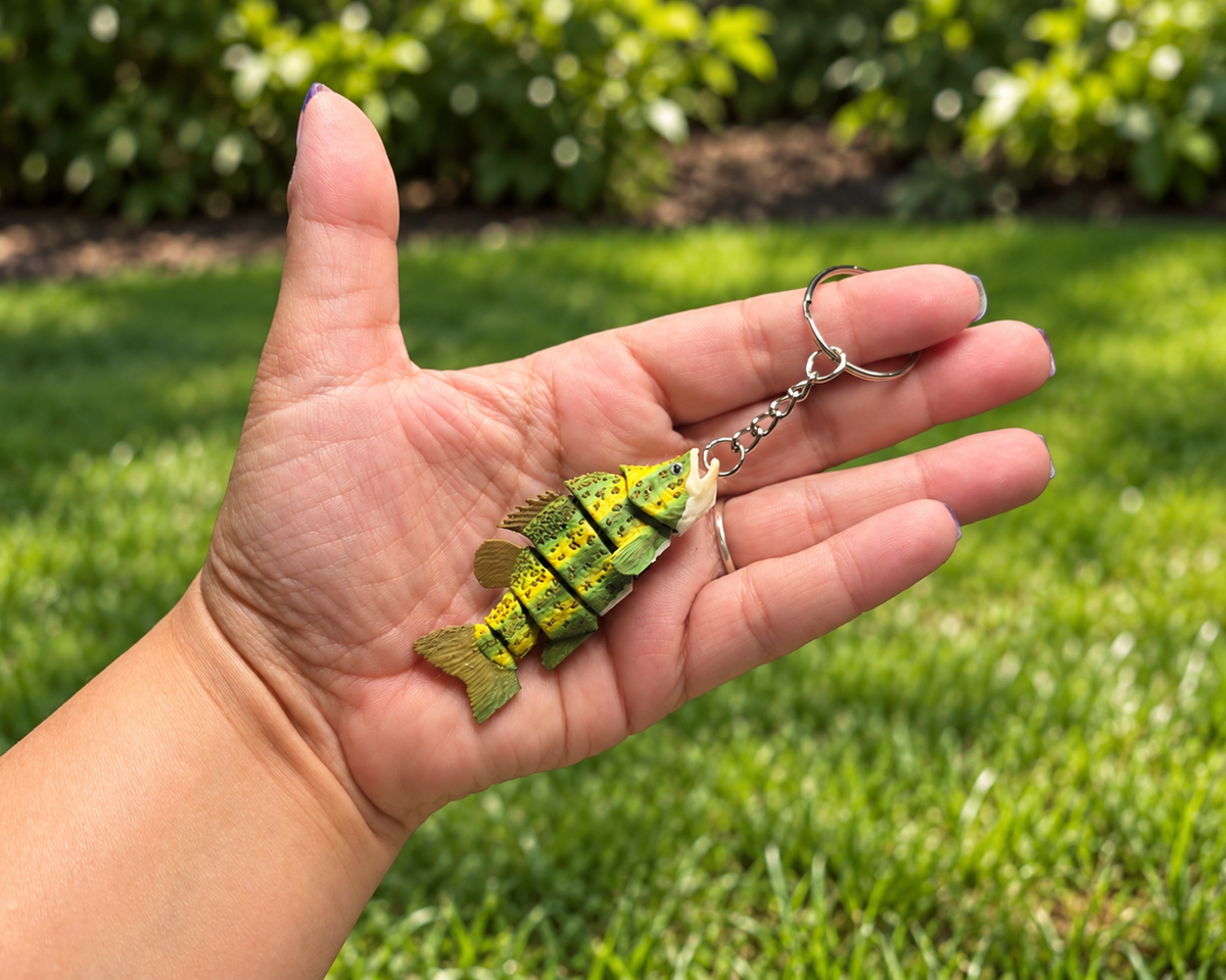 Crappie Fish Keychain