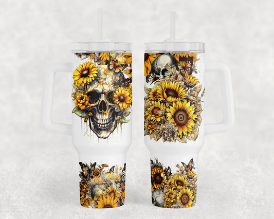 Gothic Skulls Sunflower - 40 oz.
