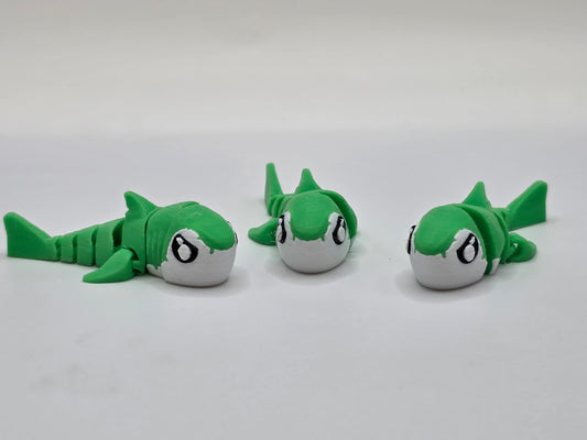 Shark (Green) - 3D POCKET PAL