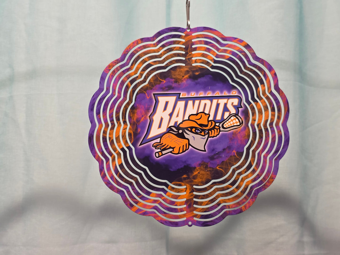 Buf Ban Black w/ Orange/Purple smoke - 8" WIND SPINNER