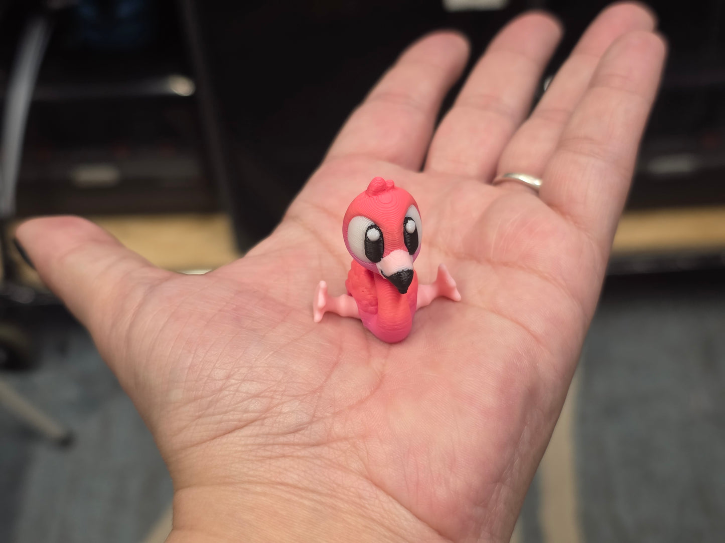 Flamingo - Big Eyes (keychain) - POCKET PAL