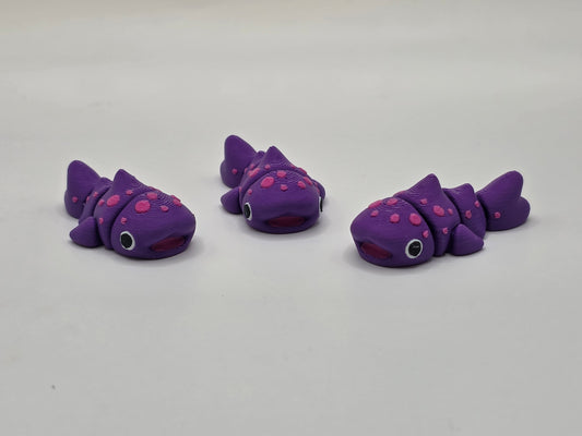 Whale Shark (Purple w/ Pink Spots) - 3D POCKET PAL