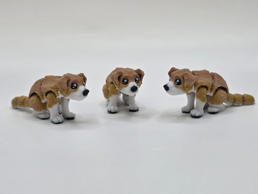 Dog (Brown Ombre) - 3D POCKET PAL