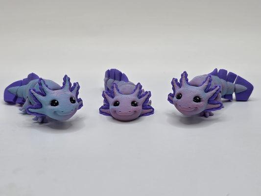 Axolotl (Purply Blue) - 3D POCKET PAL