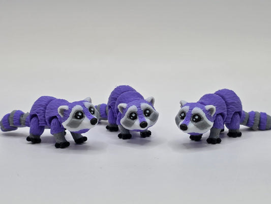Raccoon (Purple) - 3D POCKET PAL