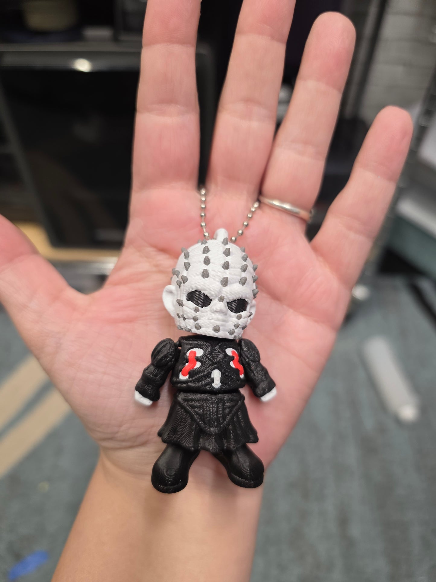 Scary Pointhead - 3D Keychain