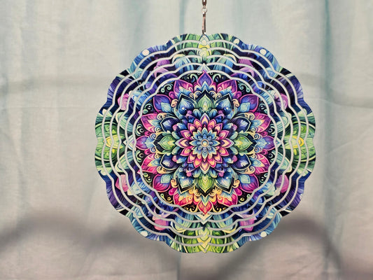 Colorful Succulents - 8" WIND SPINNER