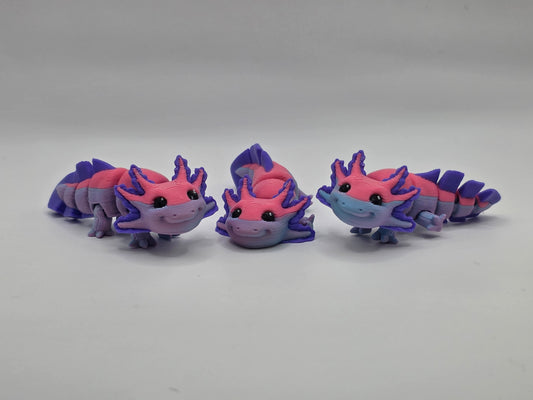 Axolotl (RARE - Pink/Purple) - 3D POCKET PAL **LIMITED EDITION**