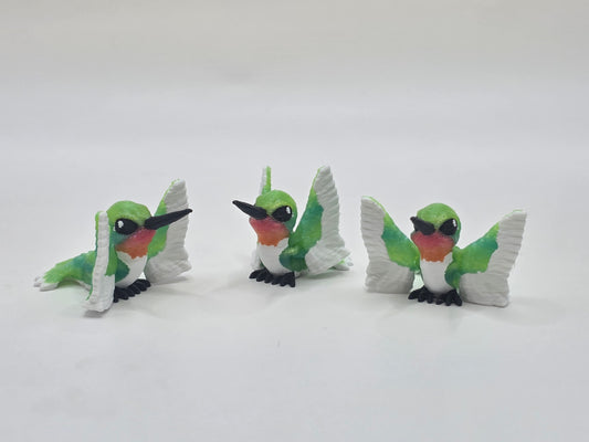 Hummingbird (Green) - 3D POCKET PAL