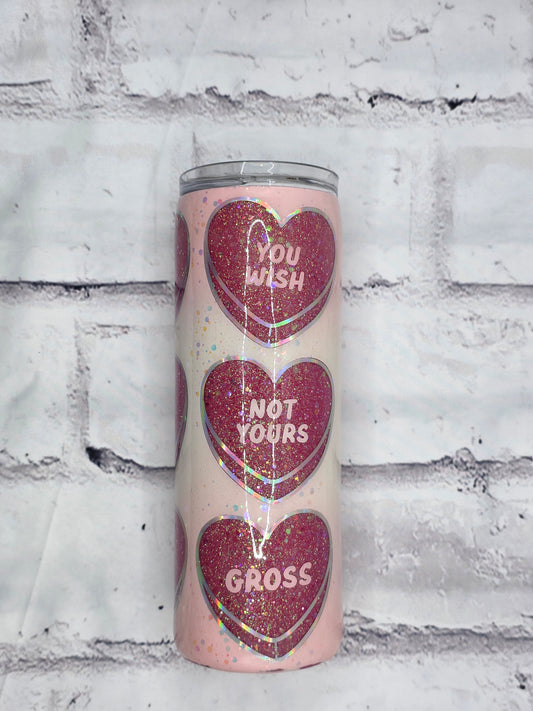 Candy Heart Saying - Epoxy 20 oz