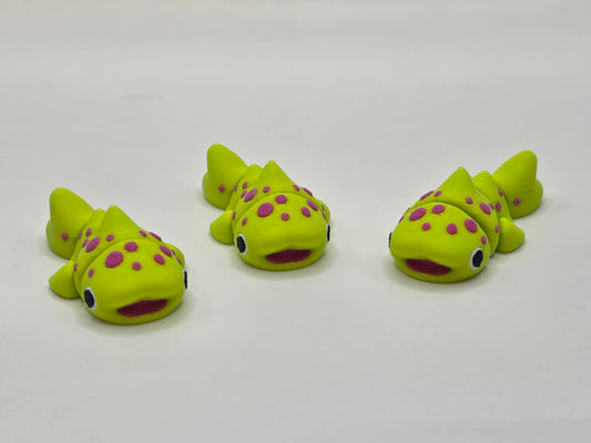 Whale Shark (Lime Green w/ Dark Pink Spots) - 3D POCKET PAL