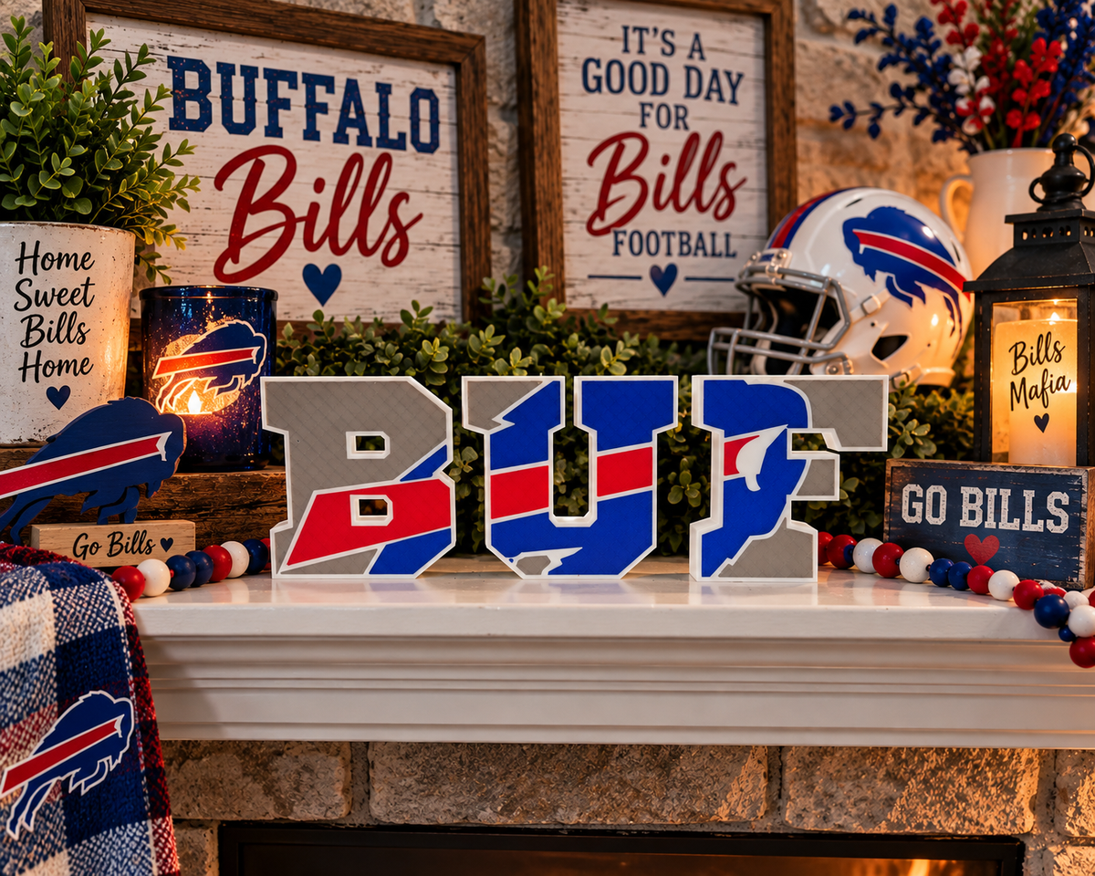 BUF Football Decor