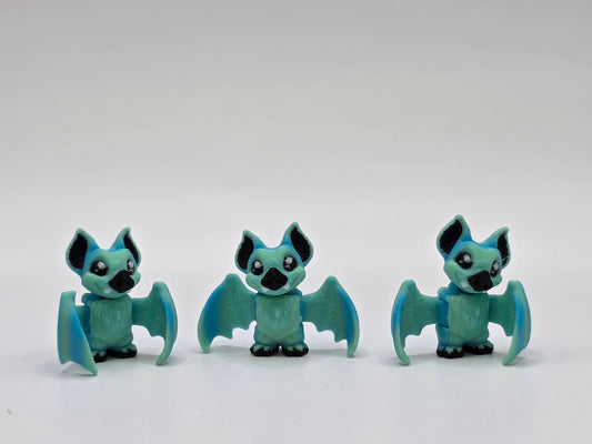 Bat (Teal/Blue Ombre) - 3D POCKET PAL