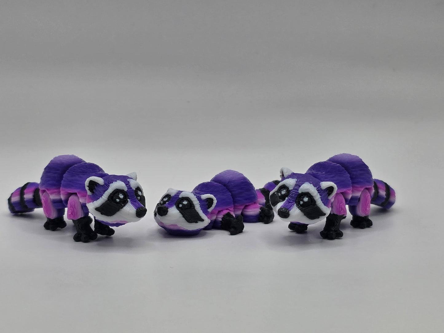 Raccoon (Purple Rainbow) - POCKET PAL