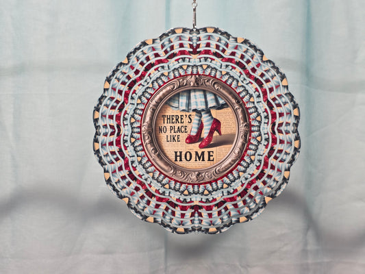 There is no place like home (red ruby slippers) - 8" WIND SPINNER