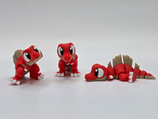 Dino Spinosaurus (Red) - 3D POCKET PAL