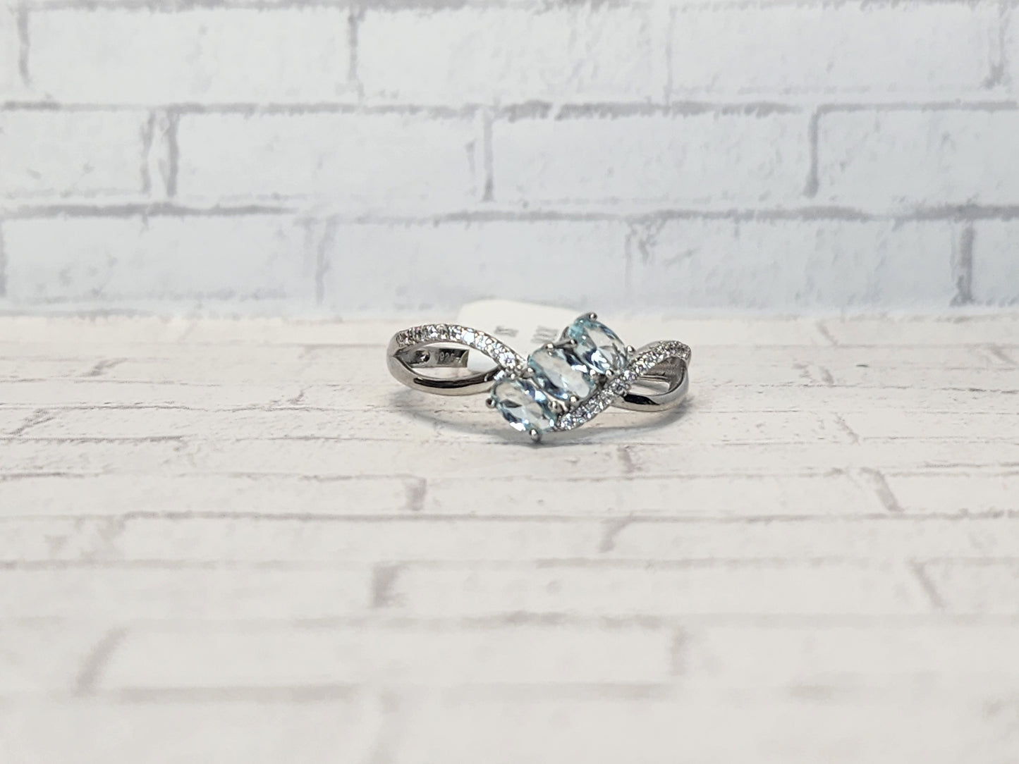 Size 10 Sterling Silver - 1006 Triple light blue