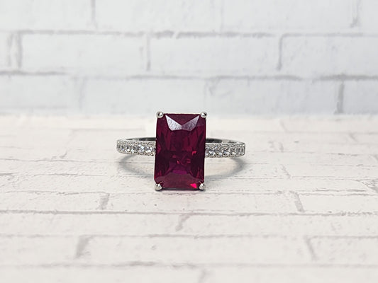 Size 10 Sterling Silver - 1011 Red
