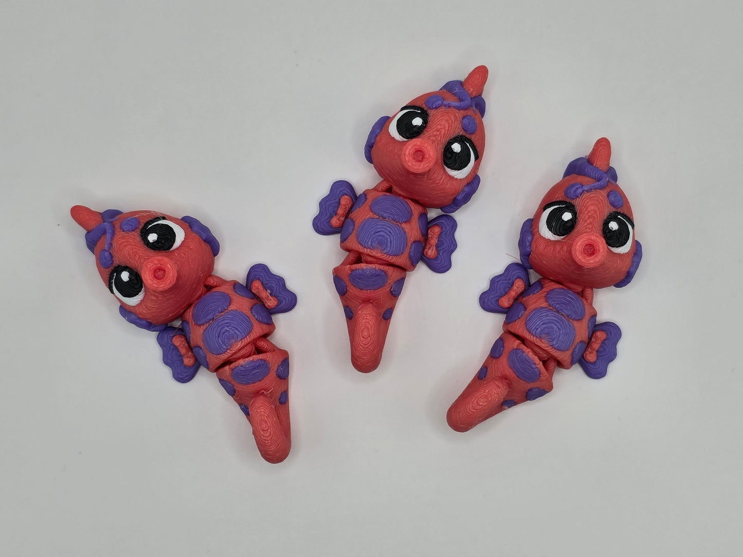 Seahorse (Pink/Purple) - 3D POCKET PAL