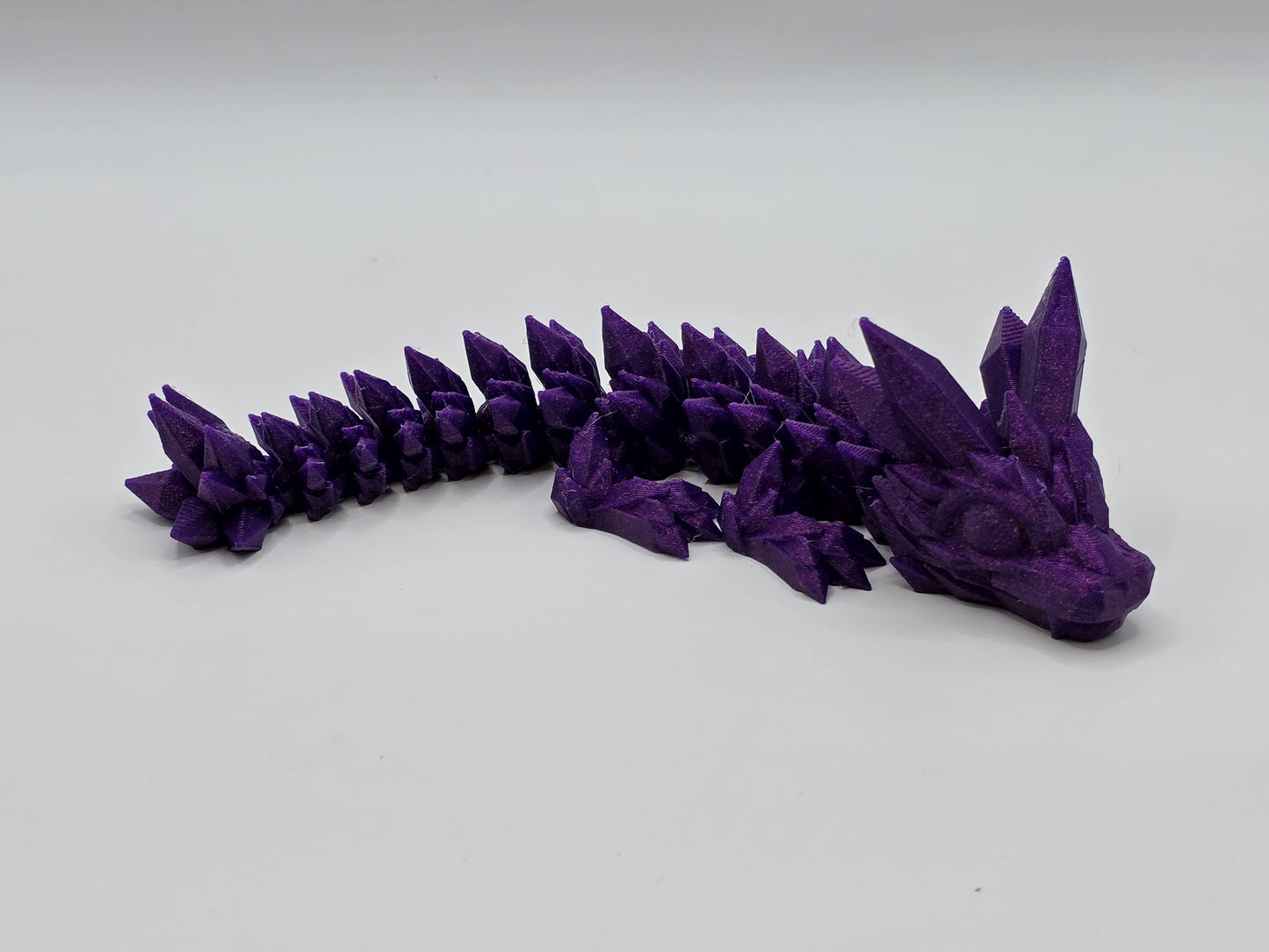 RTS Purple Glitter Crystal Dragon (Small)