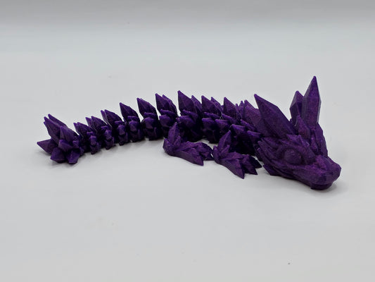 RTS Purple Glitter Crystal Dragon (Small)