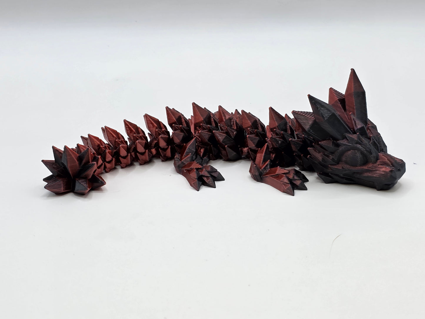 RTS Red/Black Silk Crystal Dragon (Small)