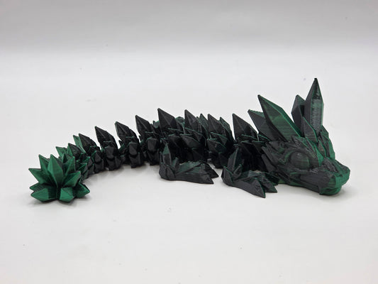 RTS Green/Black Silk Crystal Dragon (Small) (Copy)