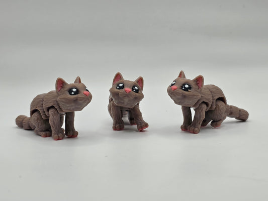 Cat (Brown) - 3D POCKET PAL