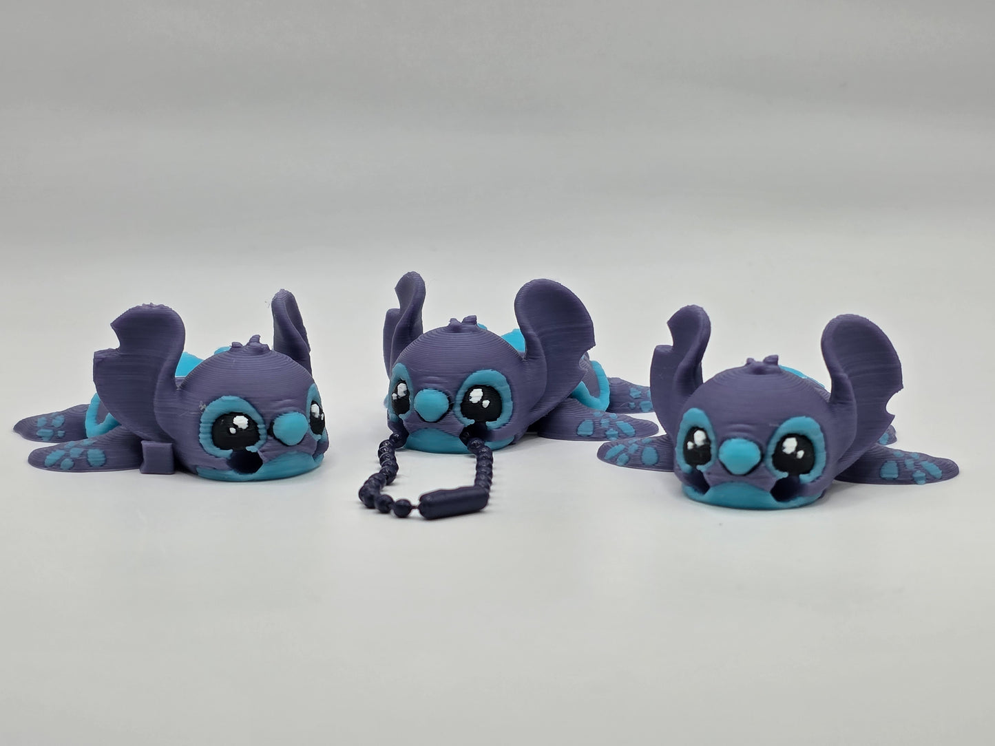 (CH009) Blue Alien Turtle (keychain also) - POCKET PAL