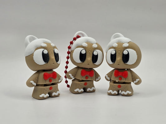 Gingerbread Man (Keychain Option) - 3D POCKET PAL